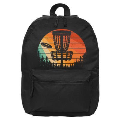 Funny Disc Golf Golfer Disc Golf 16 in Basic Backpack