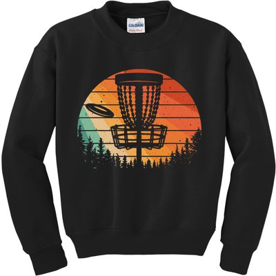 Funny Disc Golf Golfer Disc Golf Kids Sweatshirt