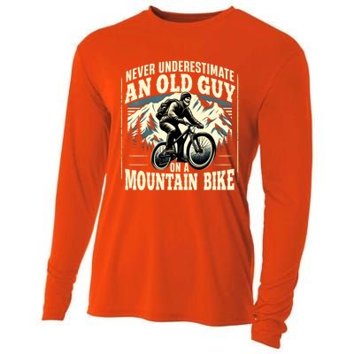 FatherS Day Gift Mountain Bike Bicycle Lovers Gift For Dad Gift Cooling Performance Long Sleeve Crew