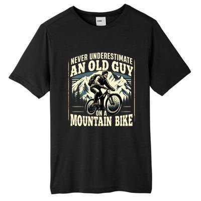 FatherS Day Gift Mountain Bike Bicycle Lovers Gift For Dad Gift Tall Fusion ChromaSoft Performance T-Shirt