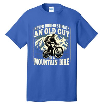 FatherS Day Gift Mountain Bike Bicycle Lovers Gift For Dad Gift Tall T-Shirt