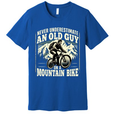 FatherS Day Gift Mountain Bike Bicycle Lovers Gift For Dad Gift Premium T-Shirt