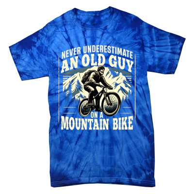 FatherS Day Gift Mountain Bike Bicycle Lovers Gift For Dad Gift Tie-Dye T-Shirt