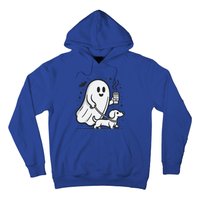 Funny Dachshund Ghost Halloween Spooky Season Weenie Dog Gift Hoodie