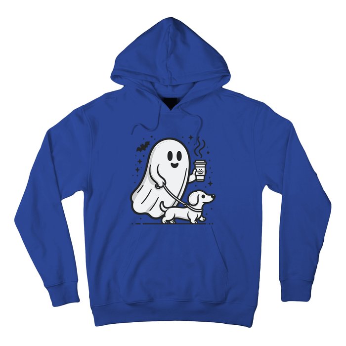 Funny Dachshund Ghost Halloween Spooky Season Weenie Dog Gift Hoodie