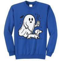 Funny Dachshund Ghost Halloween Spooky Season Weenie Dog Gift Sweatshirt