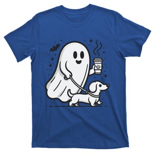 Funny Dachshund Ghost Halloween Spooky Season Weenie Dog Gift T-Shirt