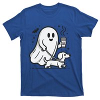 Funny Dachshund Ghost Halloween Spooky Season Weenie Dog Gift T-Shirt