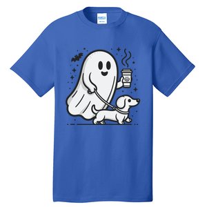 Funny Dachshund Ghost Halloween Spooky Season Weenie Dog Gift Tall T-Shirt