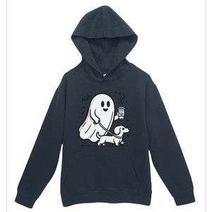 Funny Dachshund Ghost Halloween Spooky Season Weenie Dog Gift Urban Pullover Hoodie