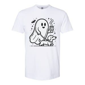 Funny Dachshund Ghost Halloween Spooky Season Weenie Dog Gift Softstyle CVC T-Shirt