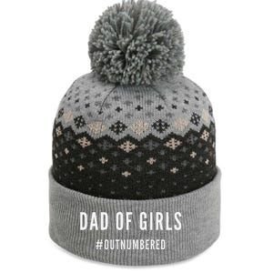 Fathers Day Gift For Daughter Wife Dad Of Outnumbered The Baniff Cuffed Pom Beanie