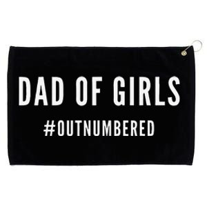 Fathers Day Gift For Daughter Wife Dad Of Outnumbered Grommeted Golf Towel