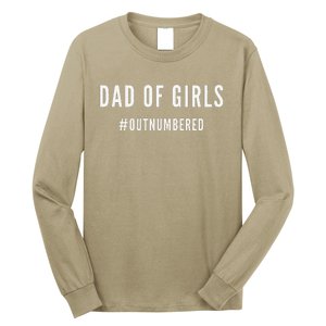 Fathers Day Gift For Daughter Wife Dad Of Outnumbered Long Sleeve Shirt