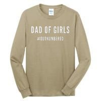 Fathers Day Gift For Daughter Wife Dad Of Outnumbered Tall Long Sleeve T-Shirt