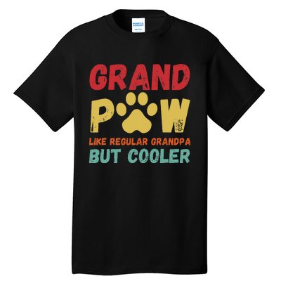 Fathers Day Gift Grandpaw Like Regular Grandpa But Cooler Tall T-Shirt