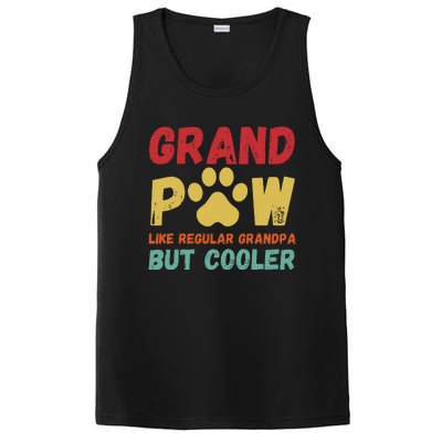 Fathers Day Gift Grandpaw Like Regular Grandpa But Cooler PosiCharge Competitor Tank