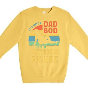 Fathers Day Gift From Wife Daughter Son Its A Father Figure Premium Crewneck Sweatshirt