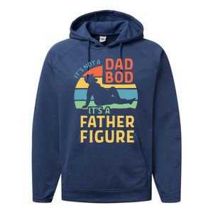 Fathers Day Gift From Wife Daughter Son Its A Father Figure Performance Fleece Hoodie