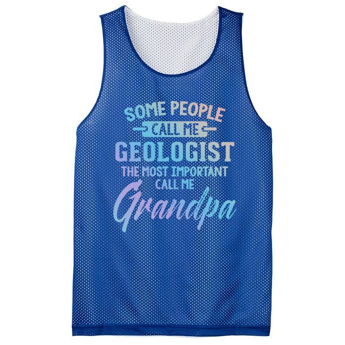 Fathers Day Gift Geologist Grandpa Gift Mesh Reversible Basketball Jersey Tank