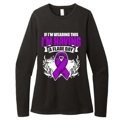 Flare Day Gift Fibro Survivor Warrior Fibromyalgia Awareness Gift Womens CVC Long Sleeve Shirt