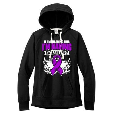 Flare Day Gift Fibro Survivor Warrior Fibromyalgia Awareness Gift Women's Fleece Hoodie