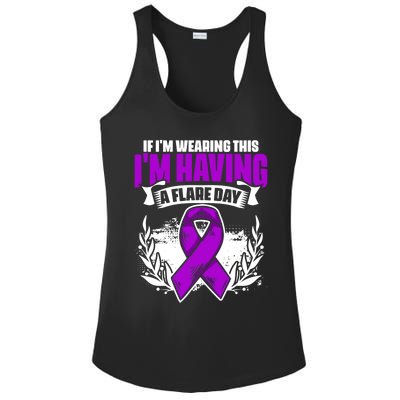 Flare Day Gift Fibro Survivor Warrior Fibromyalgia Awareness Gift Ladies PosiCharge Competitor Racerback Tank