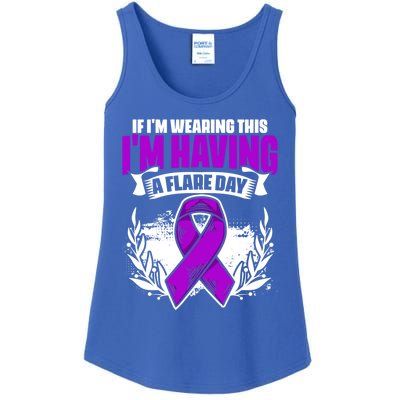 Flare Day Gift Fibro Survivor Warrior Fibromyalgia Awareness Gift Ladies Essential Tank