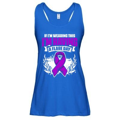 Flare Day Gift Fibro Survivor Warrior Fibromyalgia Awareness Gift Ladies Essential Flowy Tank