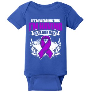 Flare Day Gift Fibro Survivor Warrior Fibromyalgia Awareness Gift Baby Bodysuit