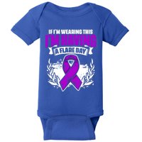 Flare Day Gift Fibro Survivor Warrior Fibromyalgia Awareness Gift Baby Bodysuit