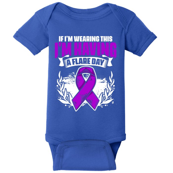 Flare Day Gift Fibro Survivor Warrior Fibromyalgia Awareness Gift Baby Bodysuit