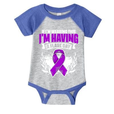 Flare Day Gift Fibro Survivor Warrior Fibromyalgia Awareness Gift Infant Baby Jersey Bodysuit