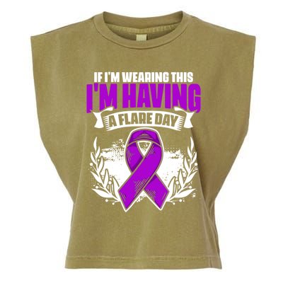 Flare Day Gift Fibro Survivor Warrior Fibromyalgia Awareness Gift Garment-Dyed Women's Muscle Tee