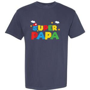 Fathers Day Gift Papa Gift From Son Daughter Grandkids Garment-Dyed Heavyweight T-Shirt