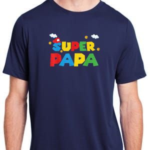 Fathers Day Gift Papa Gift From Son Daughter Grandkids Adult ChromaSoft Performance T-Shirt