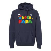 Fathers Day Gift Papa Gift From Son Daughter Grandkids Premium Hoodie