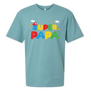 Fathers Day Gift Papa Gift From Son Daughter Grandkids Sueded Cloud Jersey T-Shirt