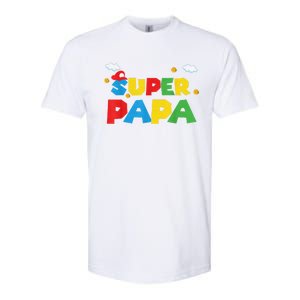 Fathers Day Gift Papa Gift From Son Daughter Grandkids Softstyle CVC T-Shirt