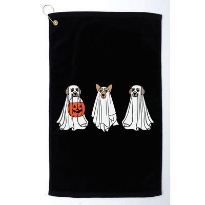 Funny Dog Ghosts Halloween Costume Golf Towel