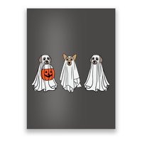 Funny Dog Ghosts Halloween Costume Poster