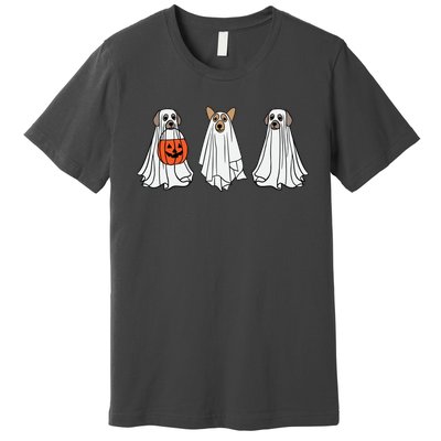 Funny Dog Ghosts Halloween Costume Premium T-Shirt