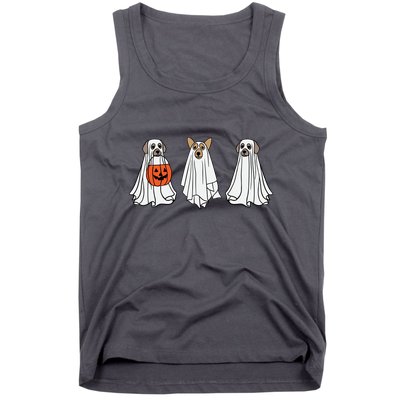 Funny Dog Ghosts Halloween Costume Tank Top