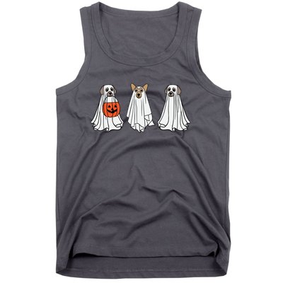 Funny Dog Ghosts Halloween Costume Tank Top