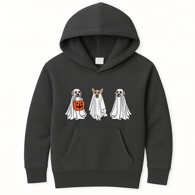 Funny Dog Ghosts Halloween Costume Kids Hoodie