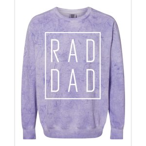 Fathers Day Gift Rad Dad Cute Gift Colorblast Crewneck Sweatshirt