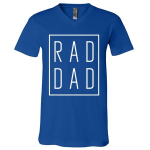 Fathers Day Gift Rad Dad Cute Gift V-Neck T-Shirt