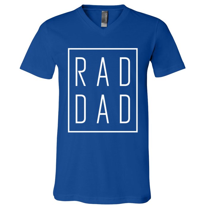 Fathers Day Gift Rad Dad Cute Gift V-Neck T-Shirt