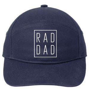 Fathers Day Gift Rad Dad Cute Gift 7-Panel Snapback Hat