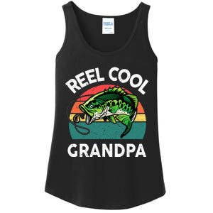 Fathers Day Gift Reel Cool Grandpa Dad Papa PopPop Fishing Ladies Essential Tank